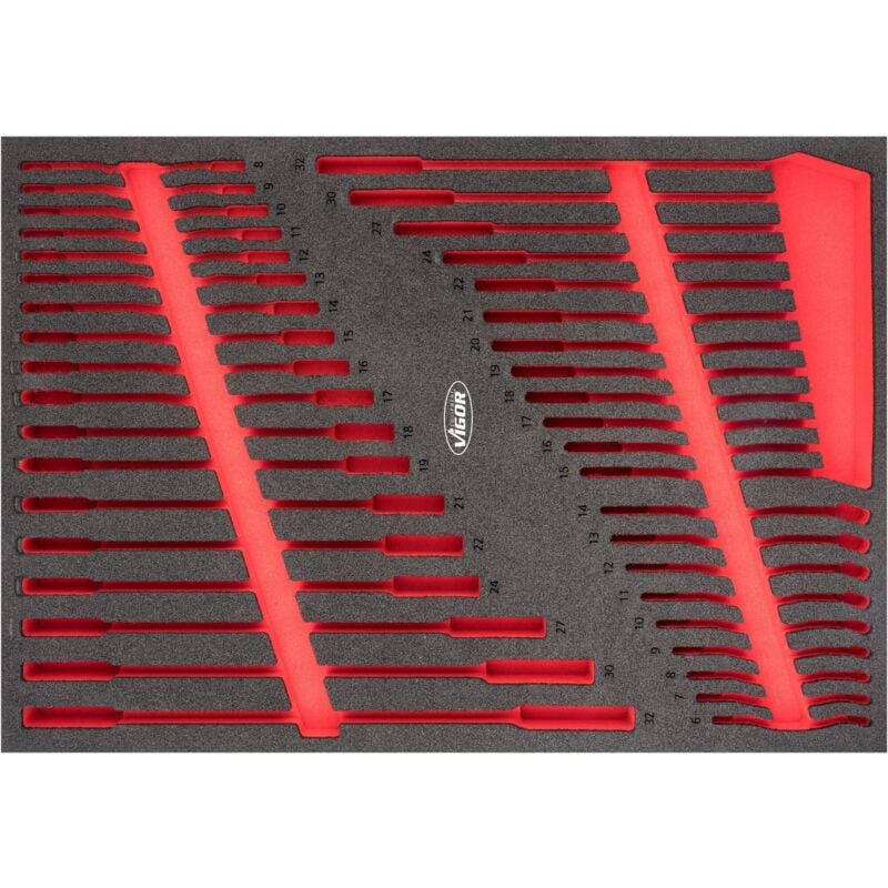 foto del prodotto vigor soft foam insert empty v6807 l l x w x h 563 mm x 393 mm x 35 mm