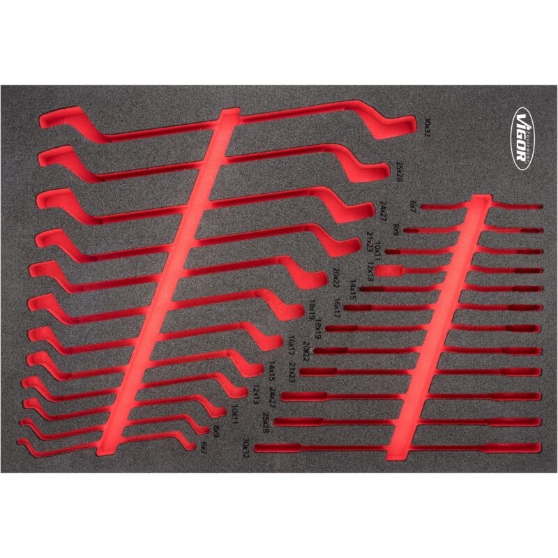 foto del prodotto vigor soft foam insert empty v6808 l l x w x h 563 mm x 393 mm x 35 mm