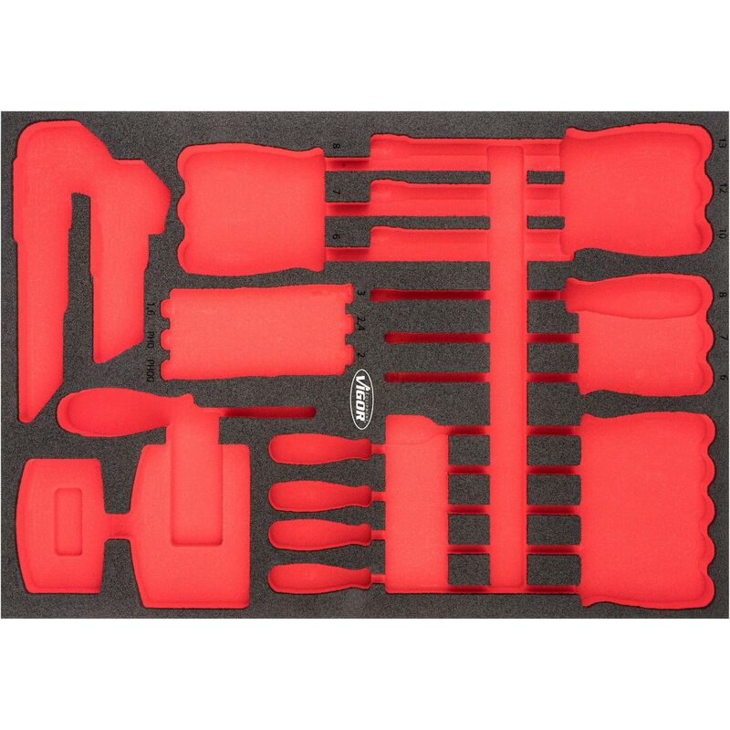 foto del prodotto vigor soft foam insert empty v6814 l l x w x h 563 mm x 393 mm x 35 mm