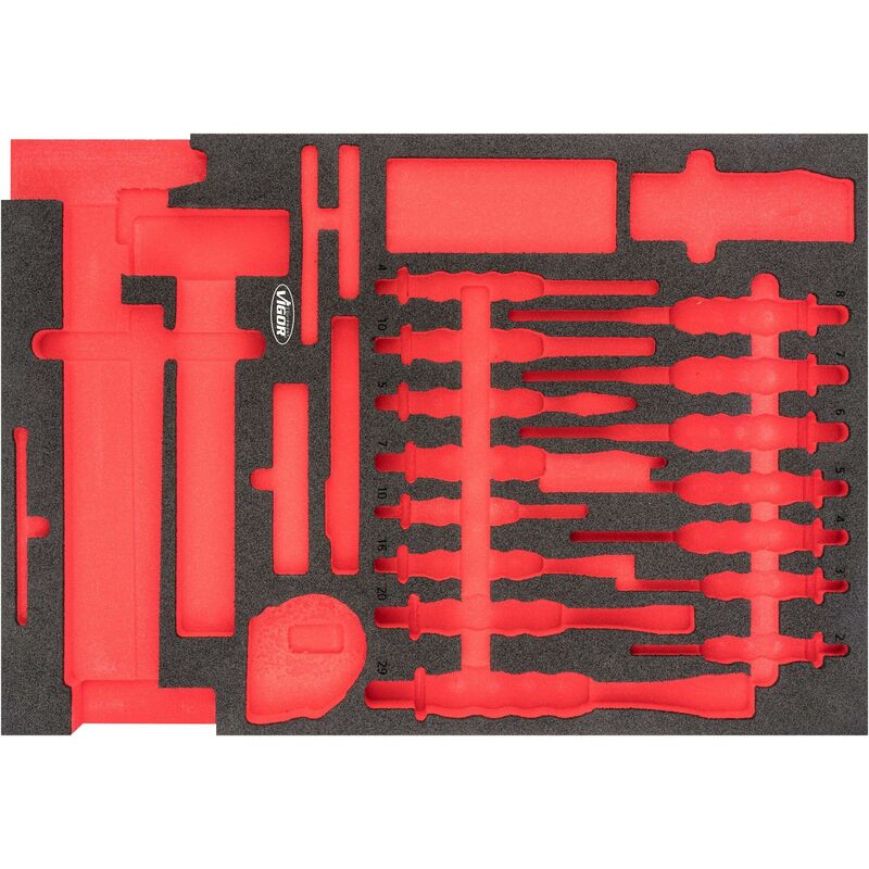 foto del prodotto vigor soft foam insert empty v6817 l l x w x h 563 mm x 393 mm x 35 mm