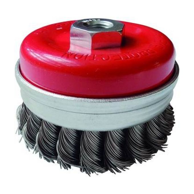 foto del prodotto vigor spazzole a tazza mazzi ritorti foro 14ma mm. 100