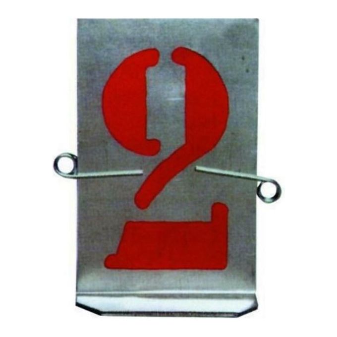 foto del prodotto vigor stampi numeri lamiera zincata 9 numeri art. 606 100mm