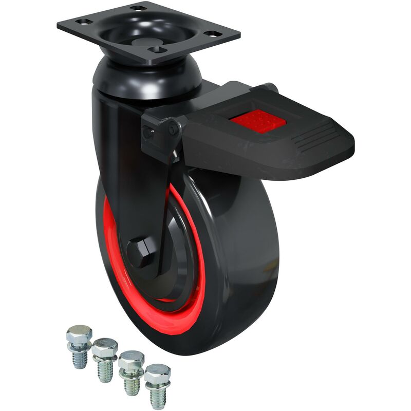 foto del prodotto vigor swivel castor for tool trolleys series m series l series xl series xd v1908