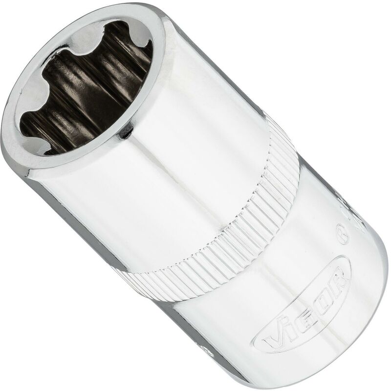 foto del prodotto vigor t plus socket v7920 ep18 attacco quadro, cavo, 1 2 di pollice 12,5 mm profilo esterno torx plus size e18 
