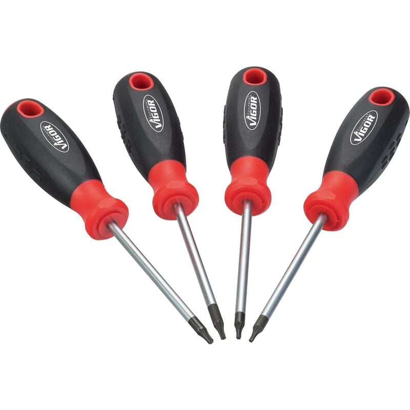foto del prodotto vigor t screwdriver set v4418 profilo interno torx 4 pieces numero utensili 4