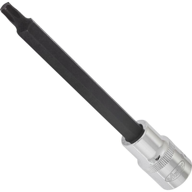 foto del prodotto vigor t screwdriver socket v2173 attacco quadro, cavo, 1 2 di pollice 12,5 mm profilo interno torx size t40