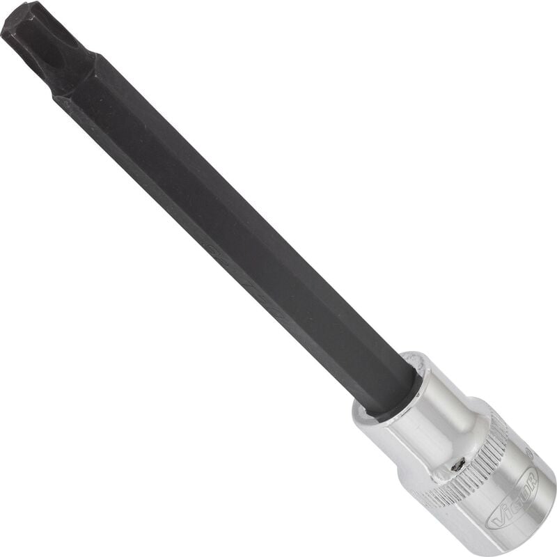 foto del prodotto vigor t screwdriver socket v2175 attacco quadro, cavo, 1 2 di pollice 12,5 mm profilo interno torx size t50