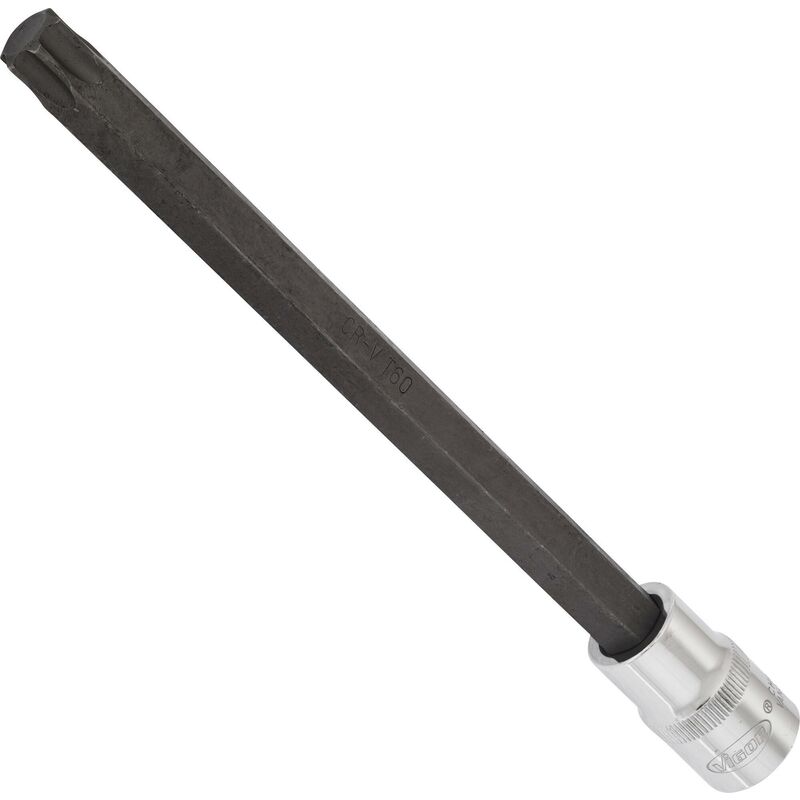 foto del prodotto vigor t screwdriver socket v2183 attacco quadro, cavo, 1 2 di pollice 12,5 mm profilo interno torx size t60