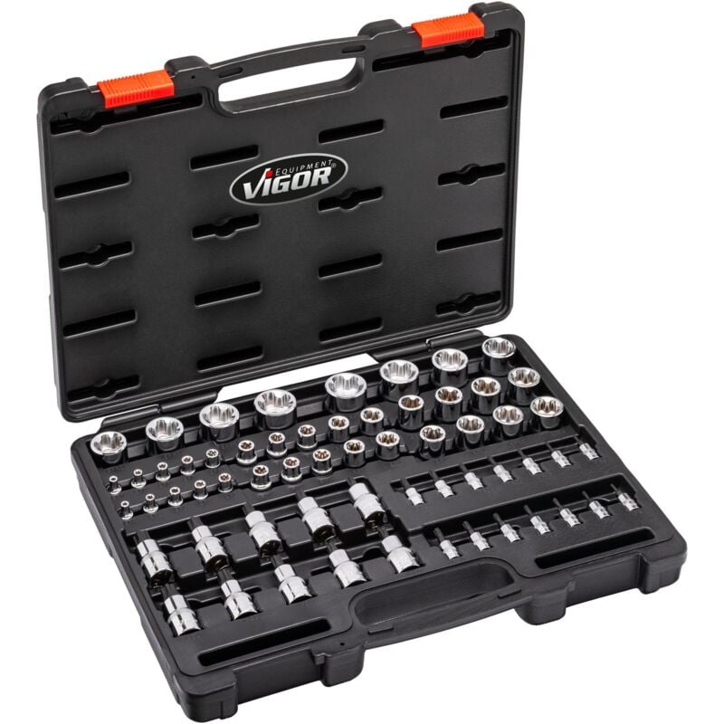 foto del prodotto vigor t steckschl sseleinsatz satz v7920n attacco quadro, cavo, 1 4 di pollice 6,3 mm , attacco quadro, cavo, 3 8 di pollice 10 mm , attacco