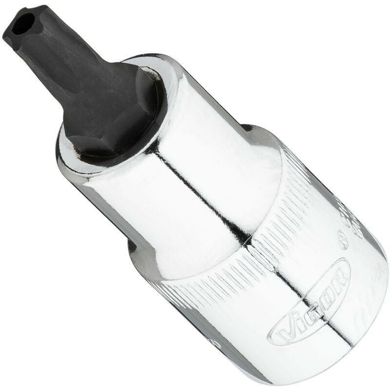 foto del prodotto vigor tr plus screwdriver socket v7055 ipr40 attacco quadro, cavo, 1 2 di pollice 12,5 mm profilo interno a 5 punte con perno size t40 h