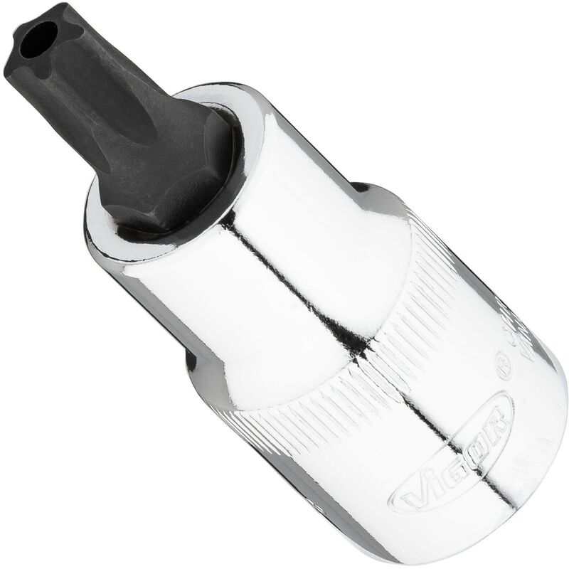 foto del prodotto vigor tr plus screwdriver socket v7055 ipr45 attacco quadro, cavo, 1 2 di pollice 12,5 mm profilo interno a 5 punte con perno size t45 h