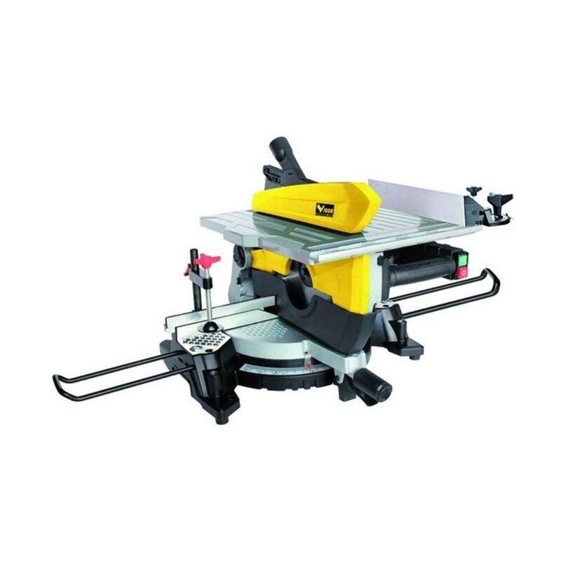 foto del prodotto vigor troncatrice combinata vtr 305b watt 2000 per tagli precisi e professionali con lama da 305 mm e potenza di 2000 watt