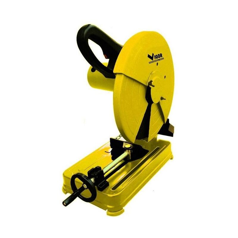 foto del prodotto vigor troncatrice vtrv 355 2200 watt per taglio ferro e metalli con disco da 355 mm e velocita a vuoto di 3800 g min