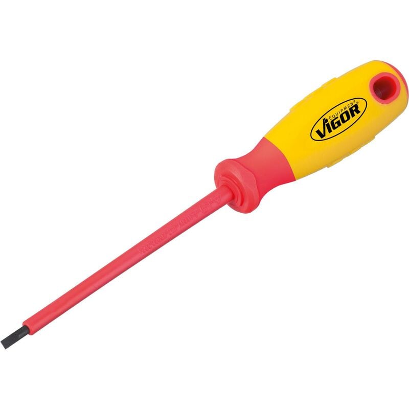 foto del prodotto vigor vde screwdriver for slotted screws v2028 profilo ad intaglio size 0.5 x 3 mm