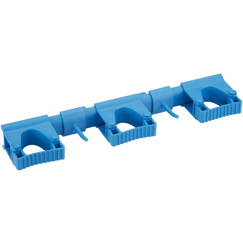foto del prodotto vikan 10113 sistema sanitario hi flex staffa da parete, blu 1011 