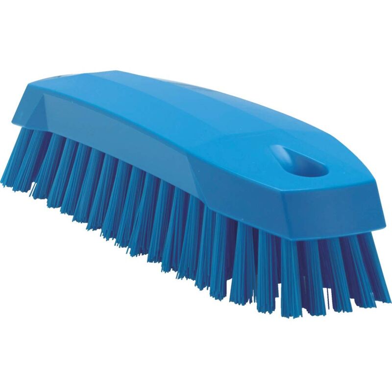 foto del prodotto vikan igiene piccola spazzola da lavoro fibre medie blu