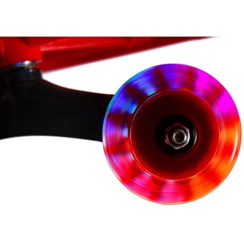 foto del prodotto viking choice auto wiggle auto oscillante con ruote illuminate a led rossa