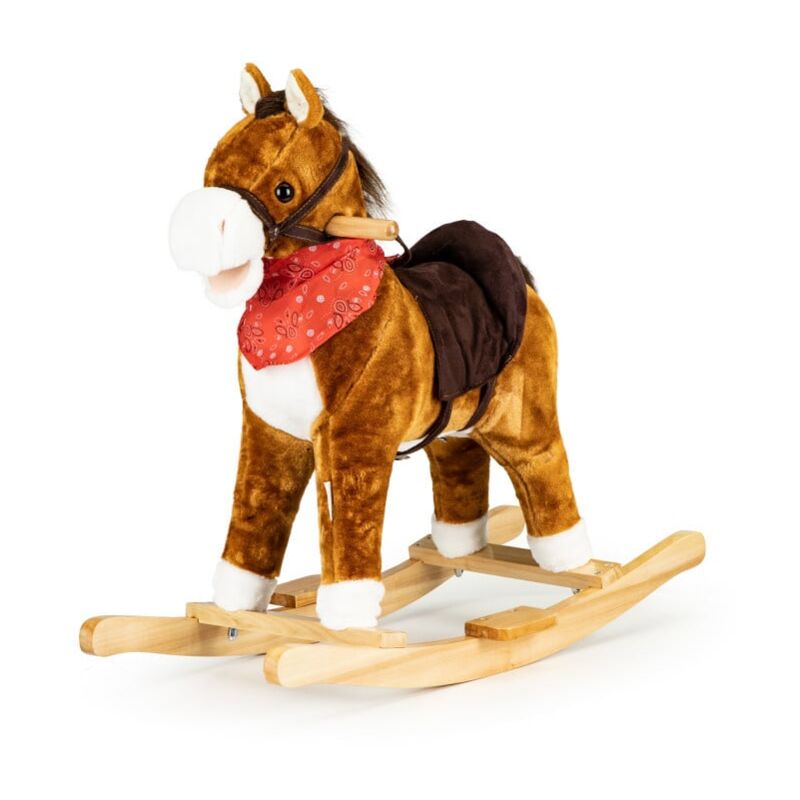 foto del prodotto viking choice cavallo a dondolo con suoni di cavallo canzoni e coda in movimento 3 