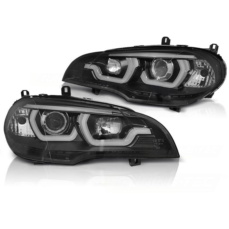 foto del prodotto viking choice cerchi fari dual halo bmw x5 e70 07 13 nero