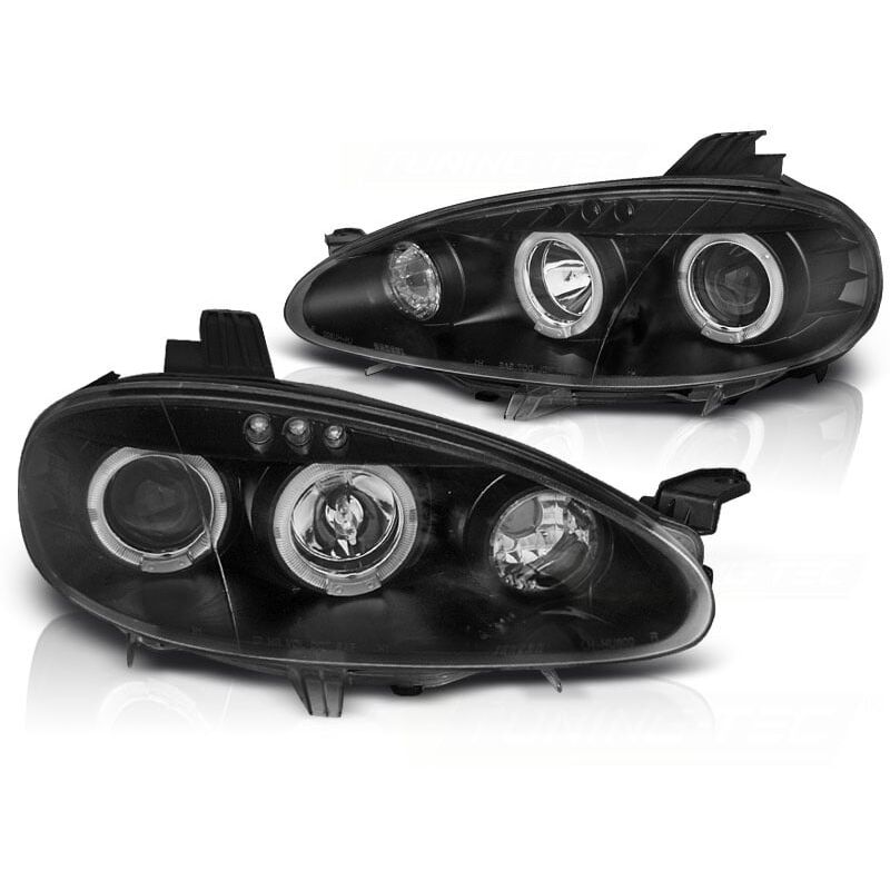 foto del prodotto viking choice cerchi fari dual halo mazda mx5 01 05 angel eyes neri
