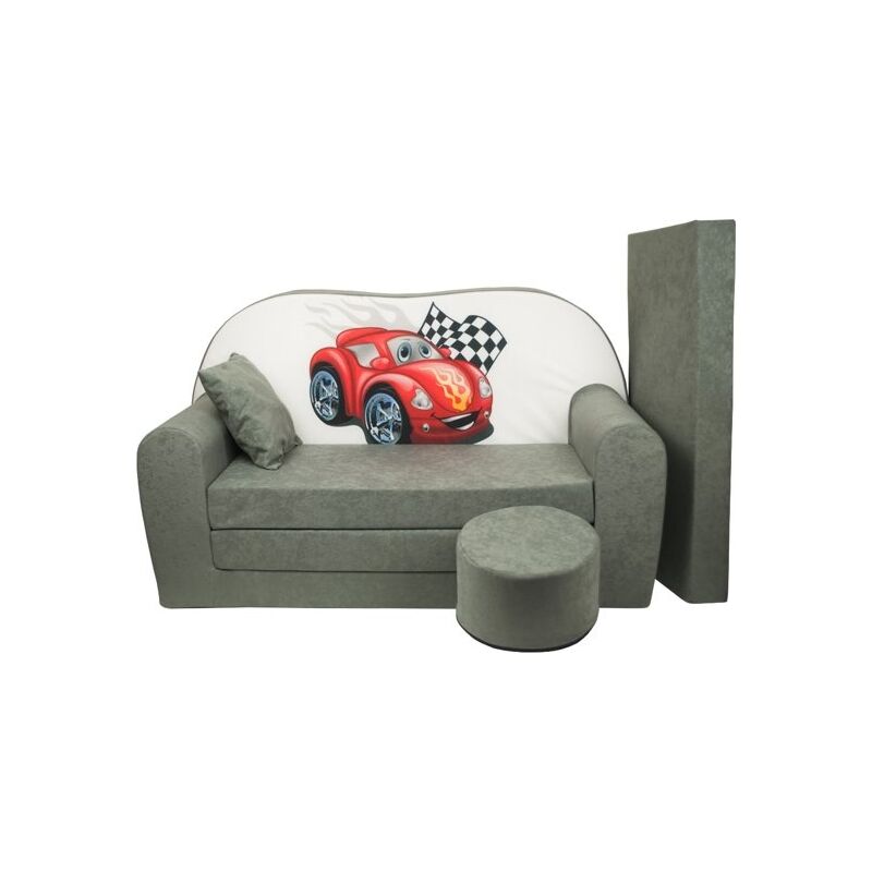 foto del prodotto viking choice completo divano letto per bambini materasso ospite divano 170 x 100 x 8 divano letto grigio auto