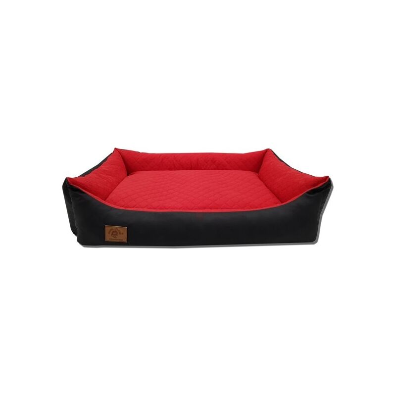 foto del prodotto viking choice cuccia per cani 100 x 70 cm rivestimento lavabile impermeabile cuccia per cani cuscino rosso nero