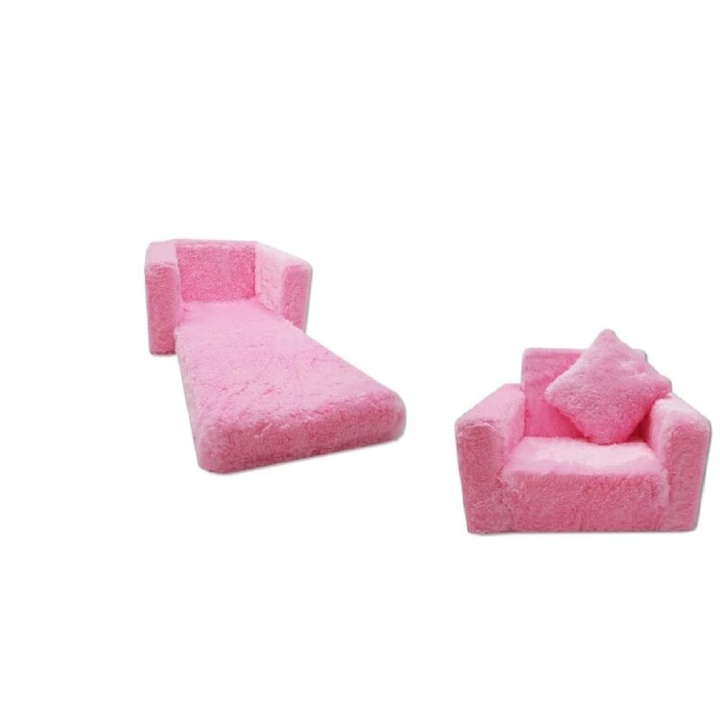 foto del prodotto viking choice divano letto per bambini e letto per gli ospiti in uno 100 cm x 36 cm x 25 cm peluche rosa