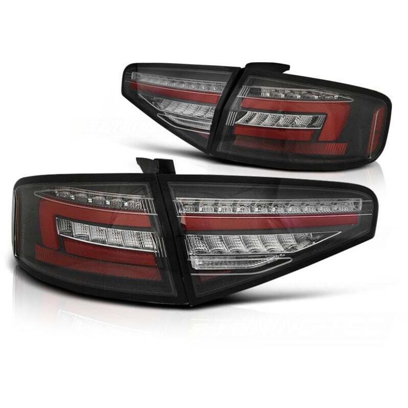 foto del prodotto viking choice fanali posteriori a led per audi a4 b8 12 15 sedan nero