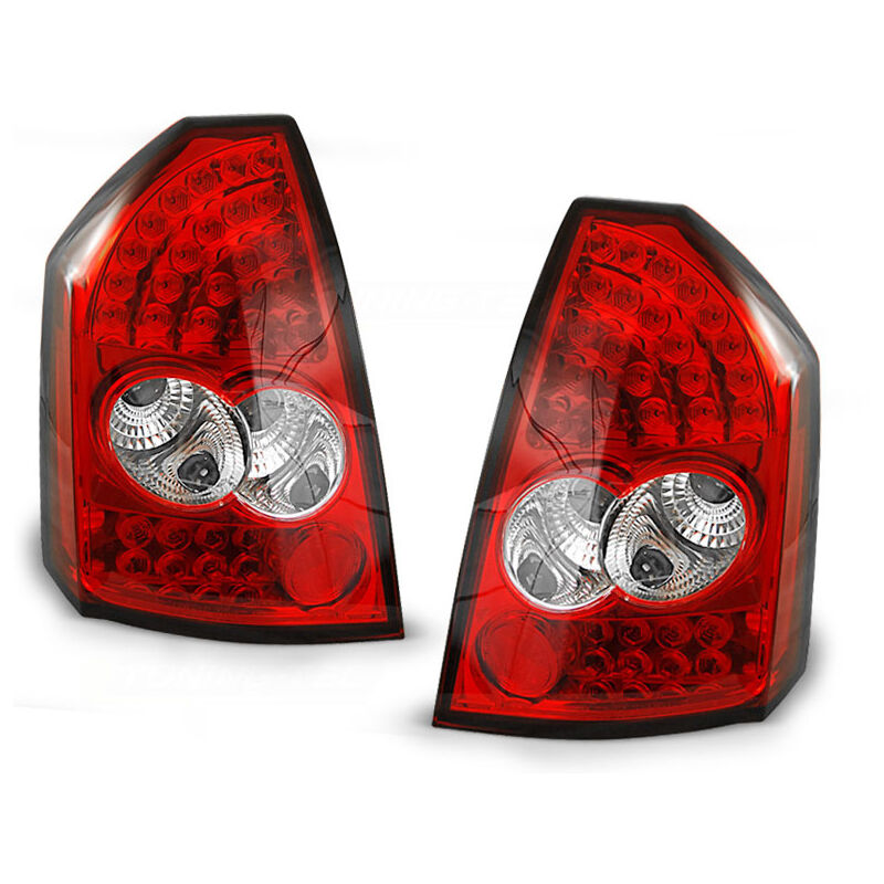 foto del prodotto viking choice fanali posteriori chrysler 300c 05 08 led rosso chiaro