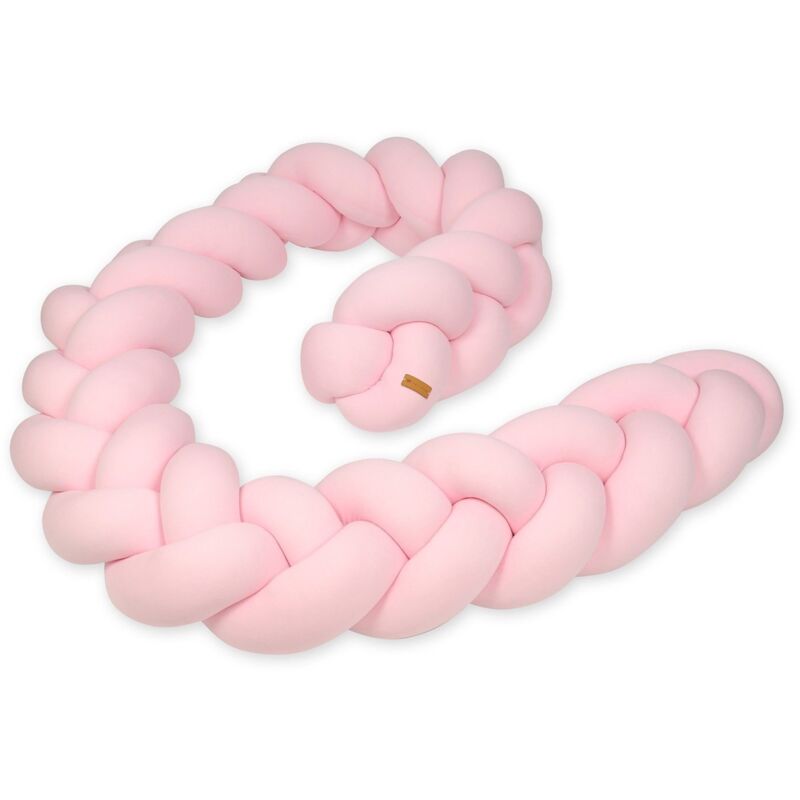 foto del prodotto viking choice giroletto cuscino paracolpi cuscino treccia serpente letto 3,5 metri rosa chiaro