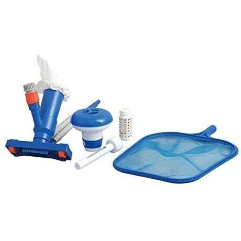 foto del prodotto viking choice jilong set per la pulizia della piscina striscia reattiva e spazzola con rete