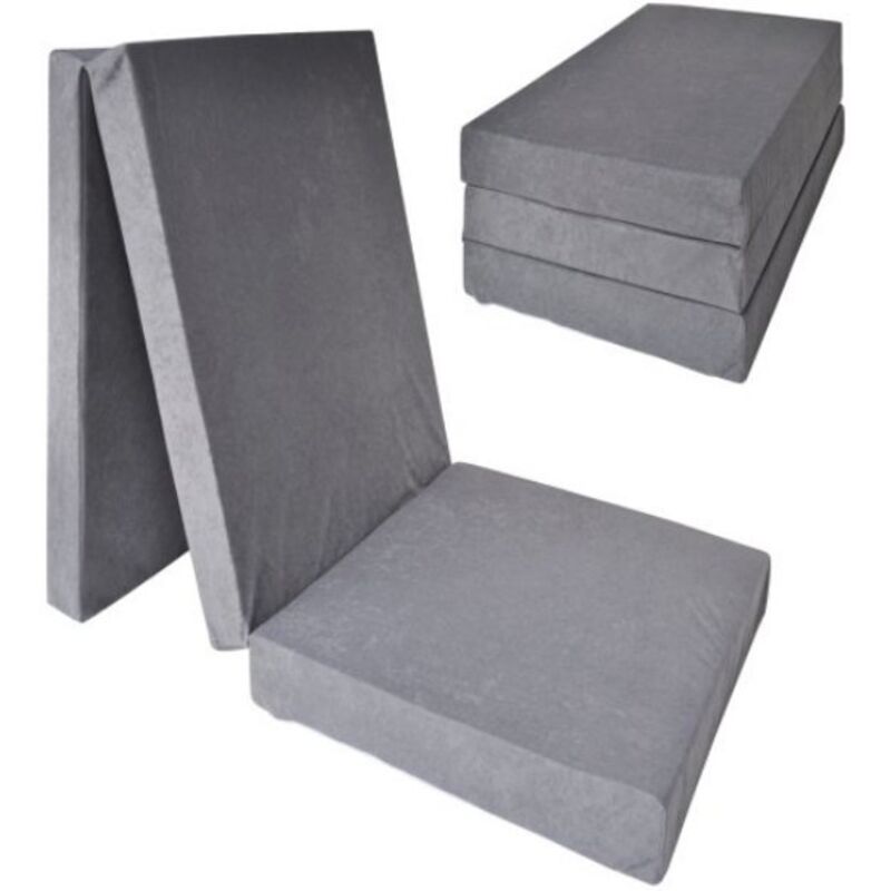 foto del prodotto viking choice materasso ospite extra spesso grigio materasso da campeggio materasso da viaggio materasso pieghevole 195 x 70 x 15