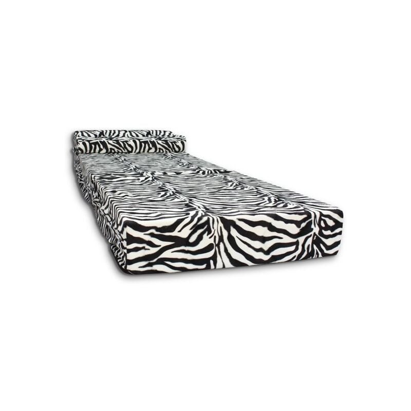 foto del prodotto viking choice materasso ospite materasso da campeggio materasso da viaggio materasso pieghevole 70 x 200 x 15 con cuscino zebra design