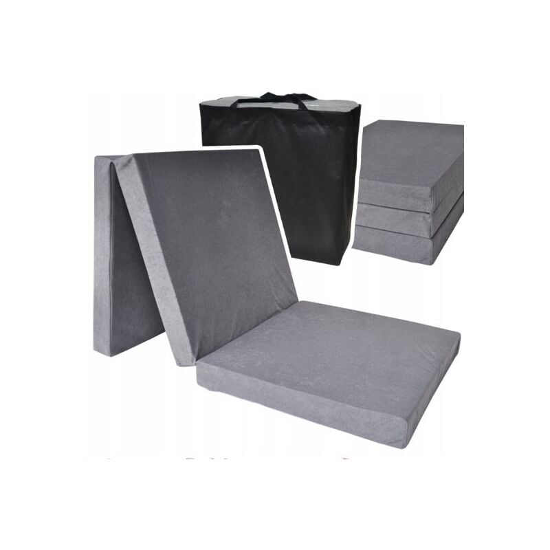 foto del prodotto viking choice materasso ospite materasso pieghevole grigio 195x80x15 cm materasso da campeggio