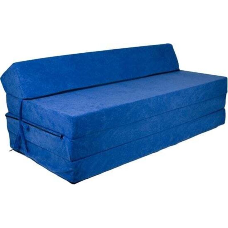 foto del prodotto viking choice materasso pieghevole con cuscino fodera lavabile 200 cm x 120 cm x 10 cm blu scuro
