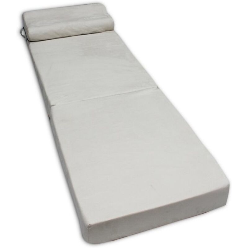 foto del prodotto viking choice materasso pieghevole fodera lavabile 70 cm x 200 cm x 15 cm crema