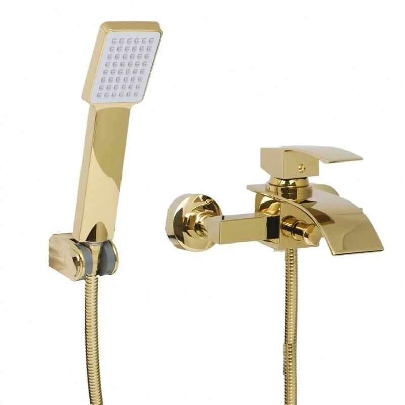 foto del prodotto viking choice miscelatore vasca e doccia miscelatore doccia a parete oro