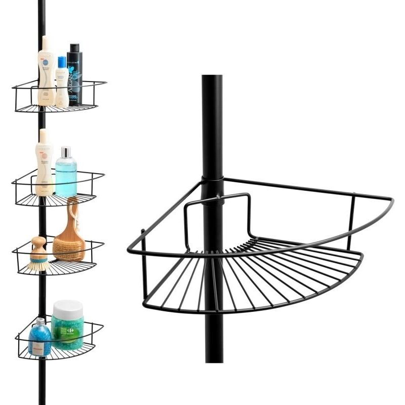 foto del prodotto viking choice piatto doccia telescopico nero 4 livelli