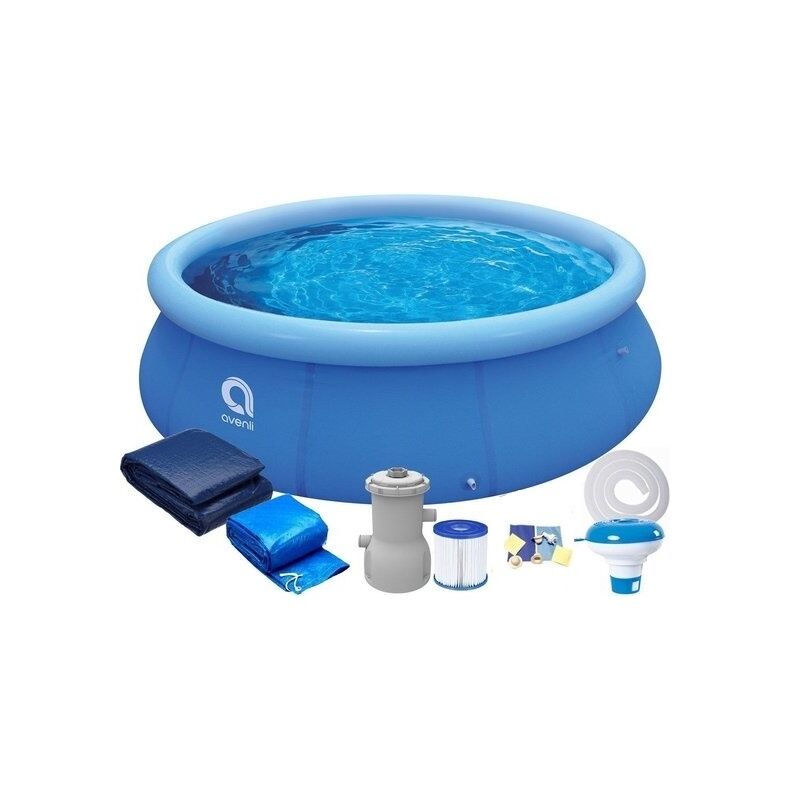 foto del prodotto viking choice piscina gonfiabile avenli fast set 305 x 76 cm con pompa e copertura