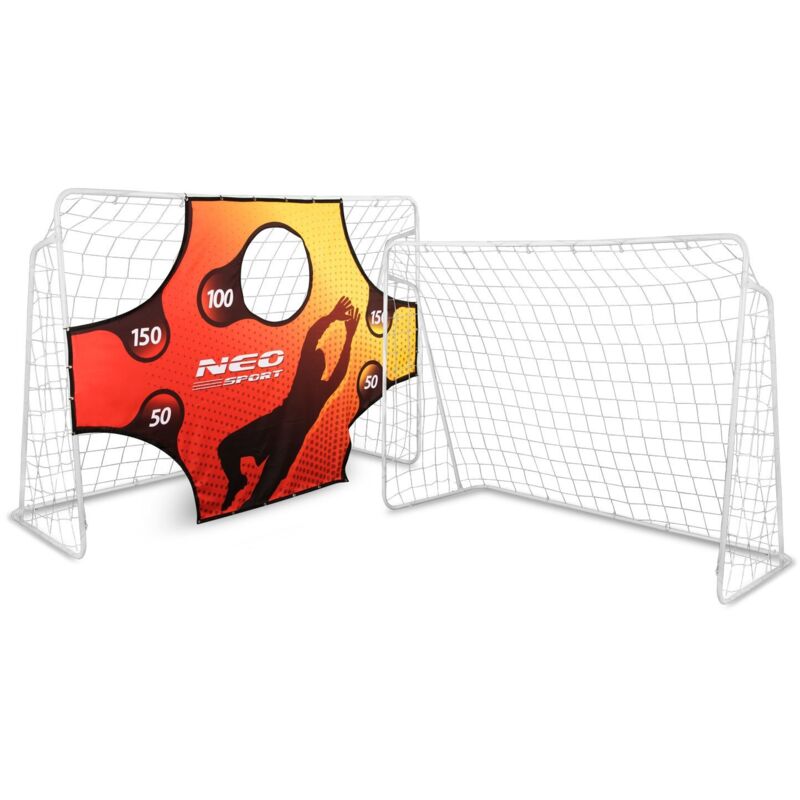 foto del prodotto viking choice porta da calcio 245x155x80 con telo bucato