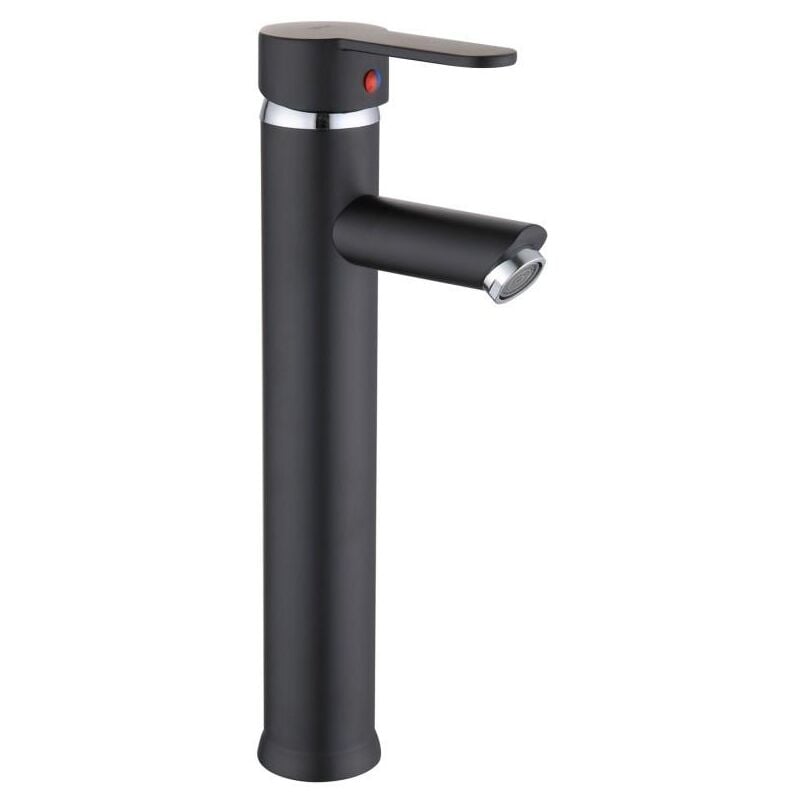 foto del prodotto viking choice rubinetto lavabo alto per bagno nero
