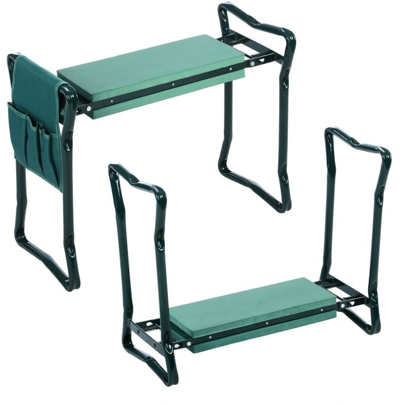 foto del prodotto viking choice sgabello da giardino panca da giardino pieghevole 59x27x49 cm
