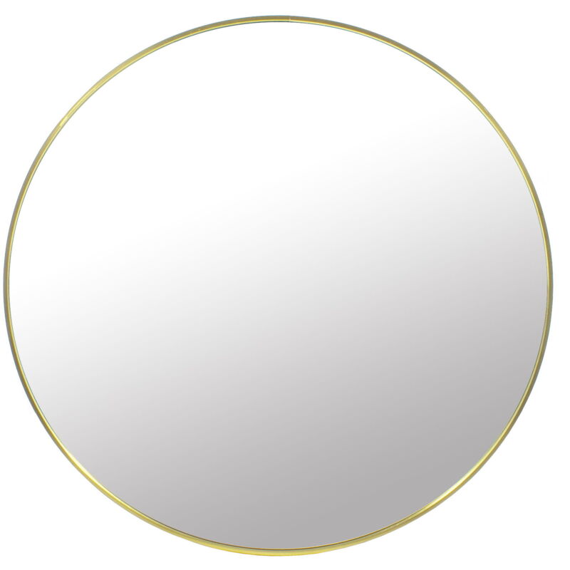 foto del prodotto viking choice specchio rotondo specchio da bagno specchio da parete 80 cm oro