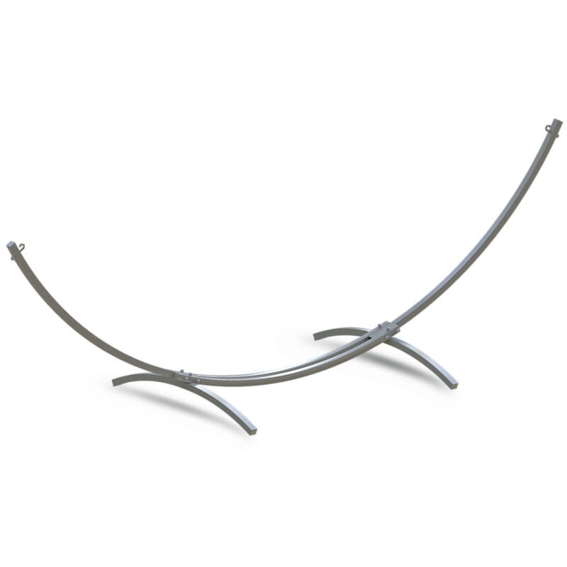 foto del prodotto viking choice telaio per amaca grande 300 x 130 cm grigio fino a 220 kg