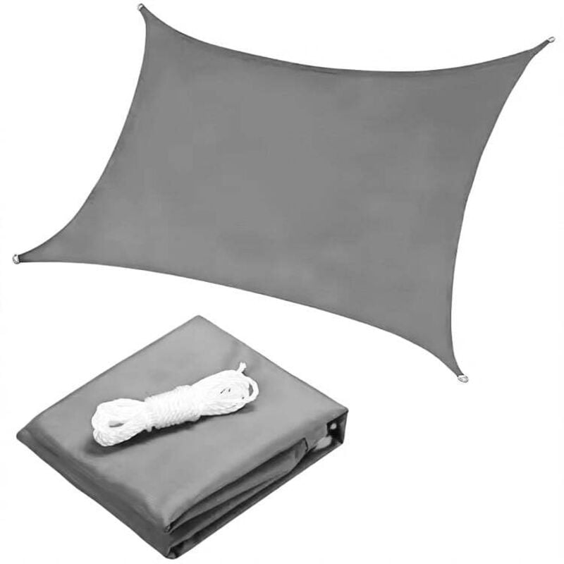 foto del prodotto viking choice - tenda impermeabile a vela quadrata 4x4m modernhome - grigia