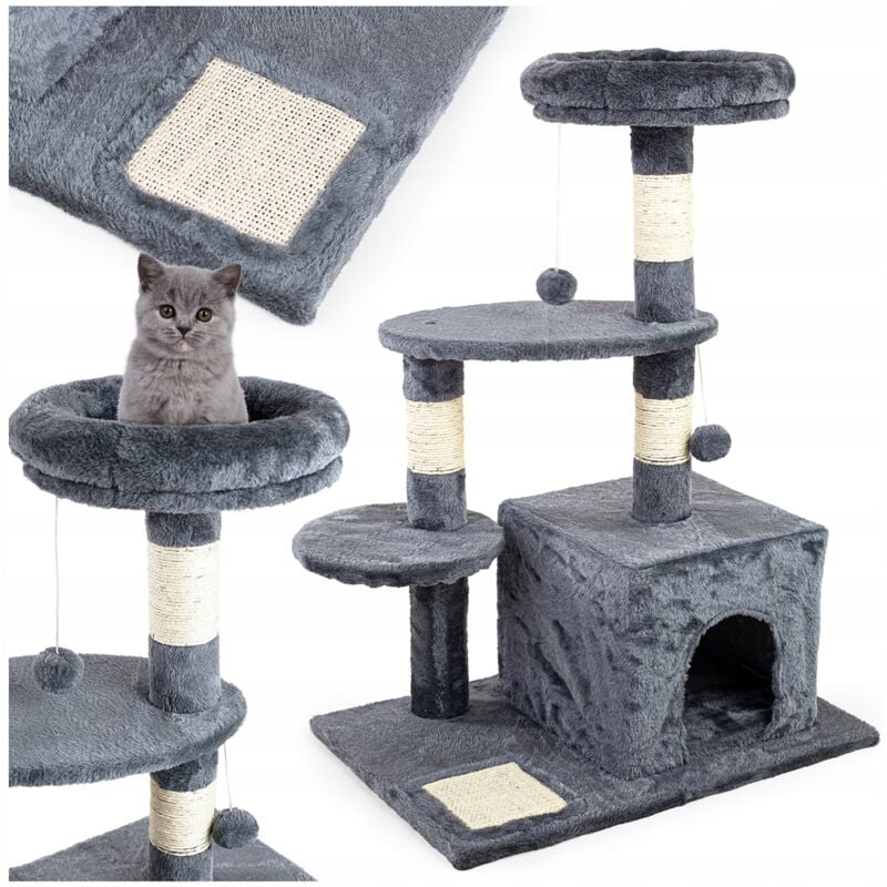 foto del prodotto viking choice tiragraffi tiragraffi per gatti tiragraffi per gatti 60x45x85cm antracite