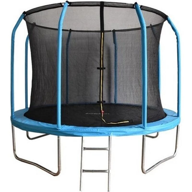 foto del prodotto viking choice trampolino 244 cm con rete di sicurezza e scaletta fino a 110 kg