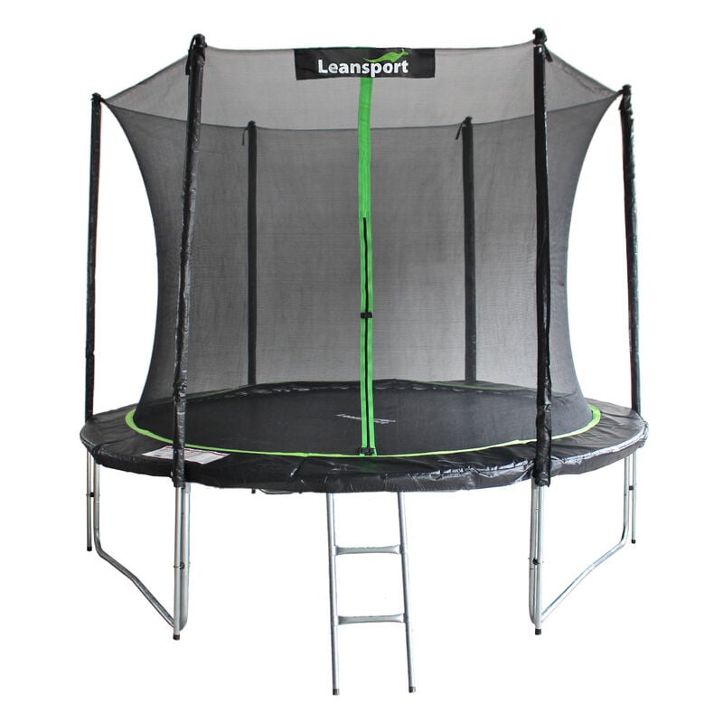 foto del prodotto viking choice trampolino 244 cm verde nero rete di sicurezza fino a 100 kg