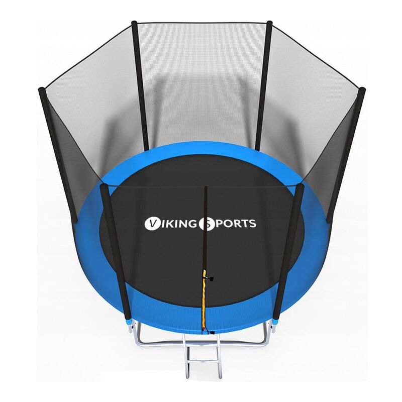 foto del prodotto viking choice trampolino 252 cm con rete di sicurezza e scaletta fino a 110 kg