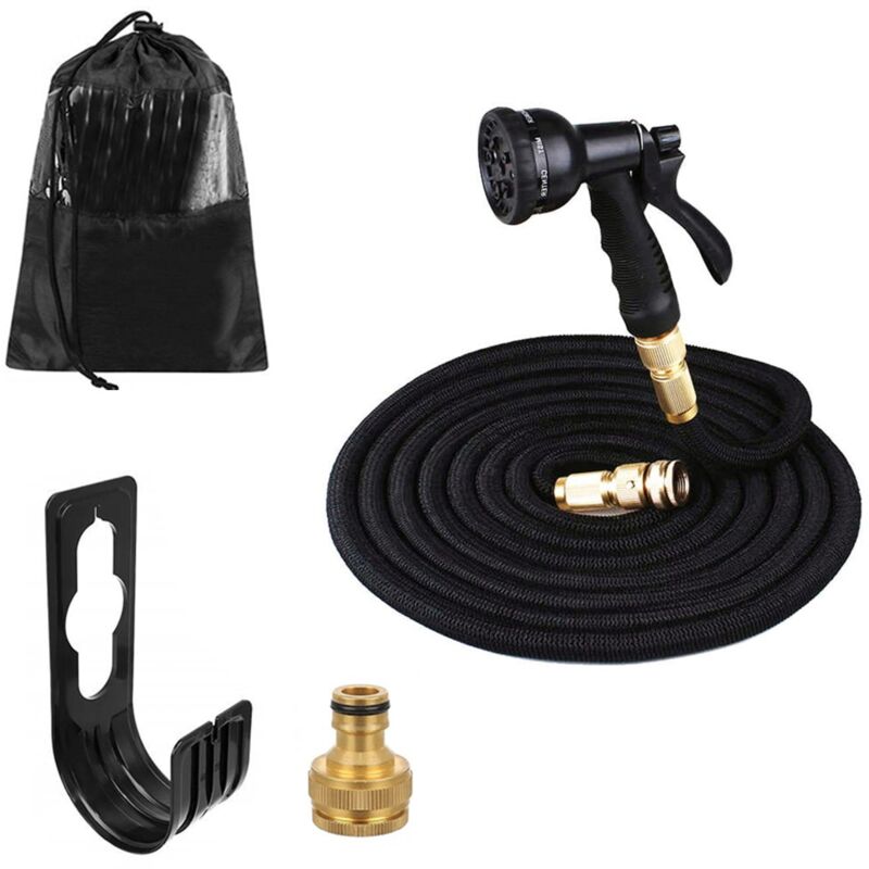 foto del prodotto viking choice tubo flessibile da giardino 10 30 metri con pistola a spruzzo nero